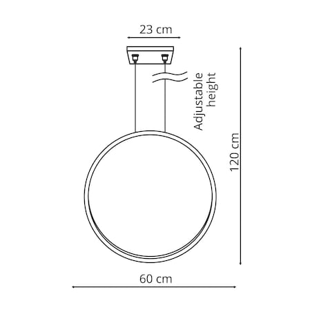 Lampa sufitowa wisząca Light Prestige Mirror biały LED CCT 3000, 4000, 6000 (regulowana) 1 szt.