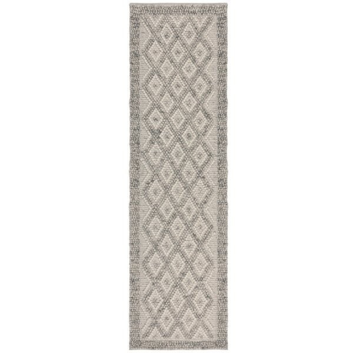 Dywan Wełniany Minerals Diamentowo-Szary 80x150