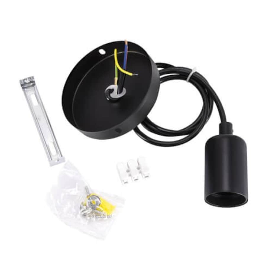 LAMPA wisząca UNO 03811 Ideus loftowa OPRAWA metalowy zwis czarny