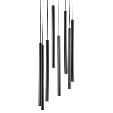 Lampa wielopunktowa wisząca Sopel 33628 Sigma okrągła tuby czarna