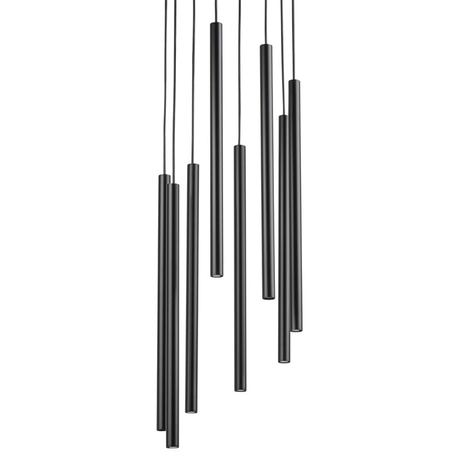 Lampa wielopunktowa wisząca Sopel 33628 Sigma okrągła tuby czarna