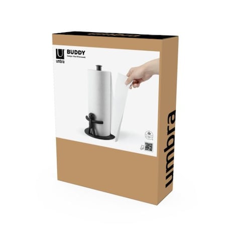 Stojak na ręcznik papierowy (czarny) stalowy Buddy Umbra