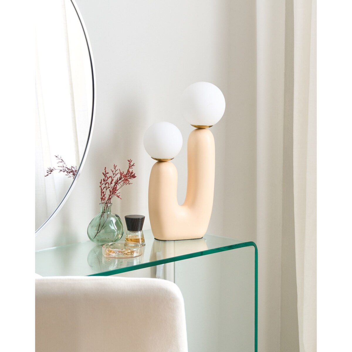 Lampa stołowa TULUN Beżowy