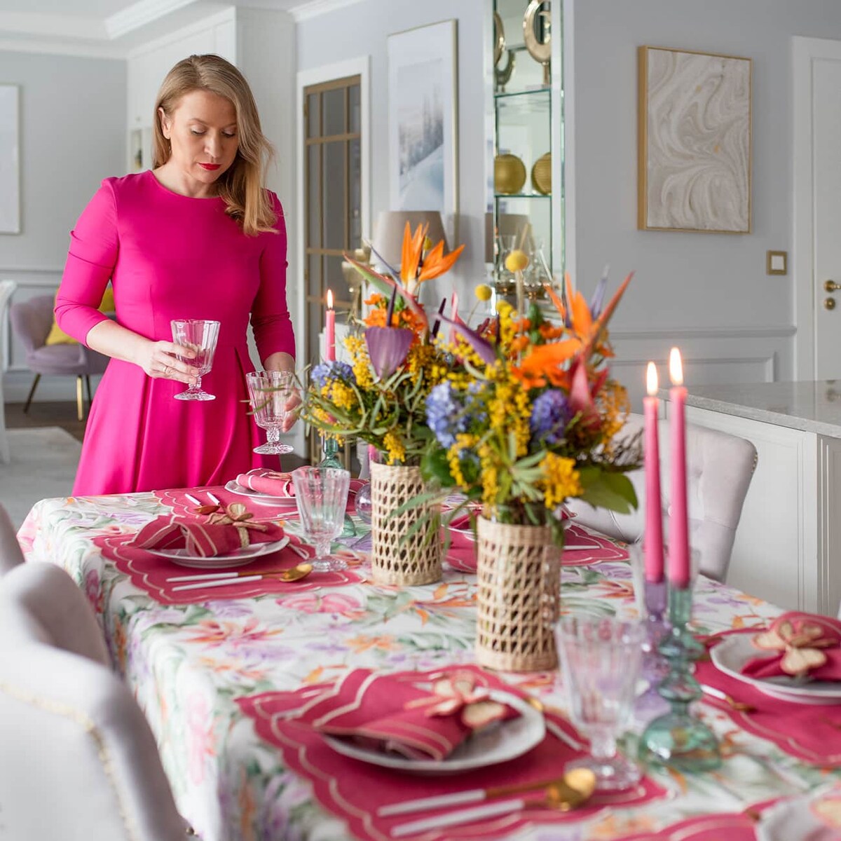 Obrus Bird of Paradise - 130 cm x 200 cm