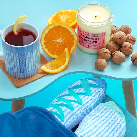 Skarpety nie do pary HOLIDAY WONDERLAND jodełka - uroczy prezent dla zmarzlucha, upominek na Mikołajki święta gwiazdkę pod choinkę dla niej żony dziewczyny