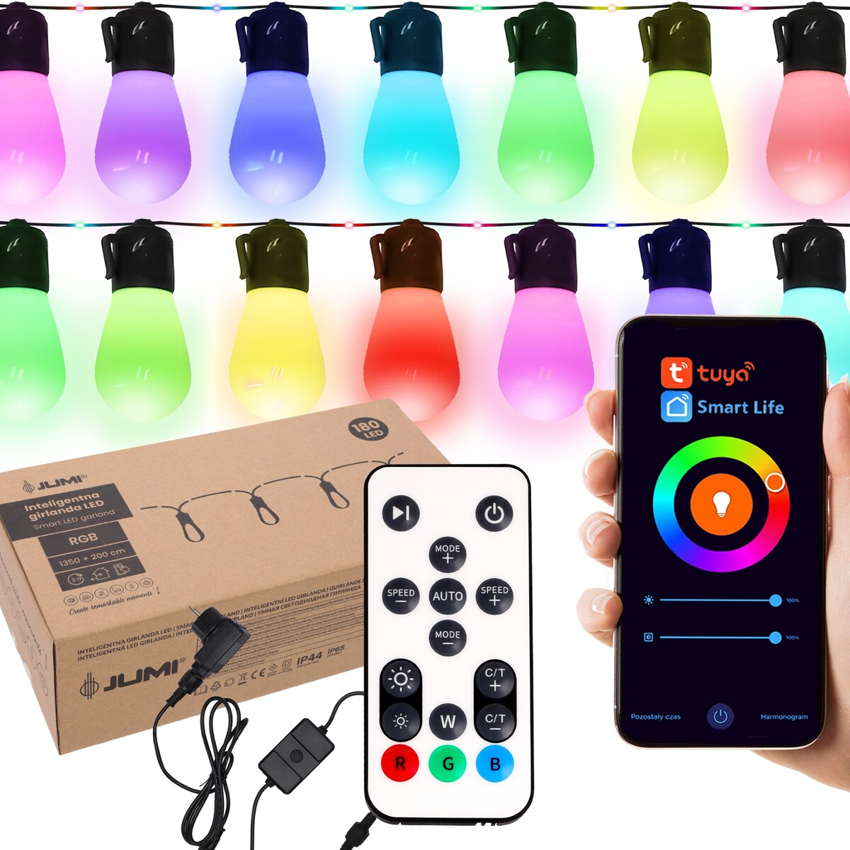 Girlanda LED świetlna 13,5 m SMART sterowana aplikacją