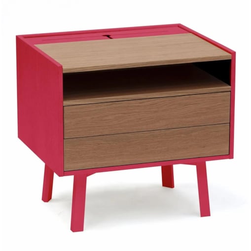 Szafka nocna HEKTOR-czerwony