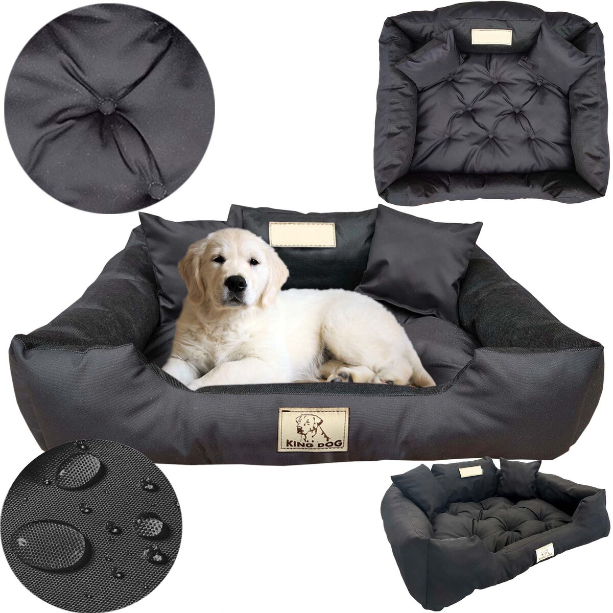 Legowisko Dla Psa 55X45 Cm Posłanie Kanapa Z Miejscem Na Imię Wodoodporne