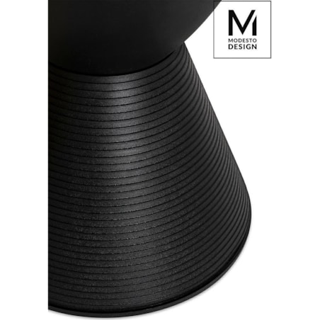 Stołek ze schowkiem Tamburo PP612.BLACK do pokoju czarny, King Home