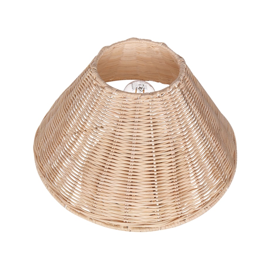 Lampa stołowa rattanowa jasna CINDER