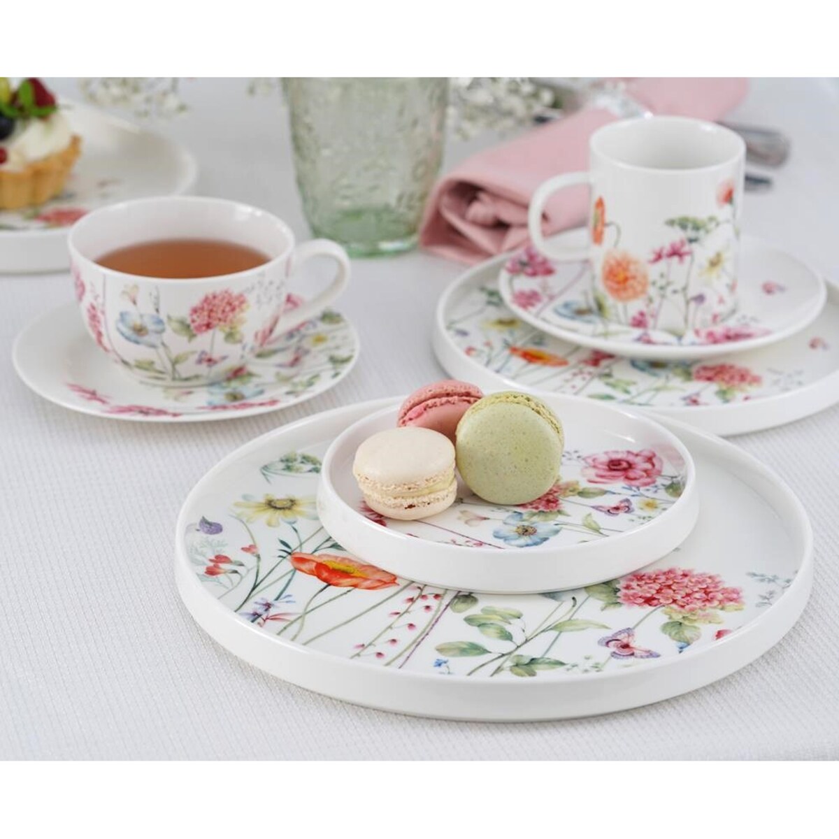 VILLA ITALIA Talerzyk deserowy 15 cm porcelanowy GARDENO