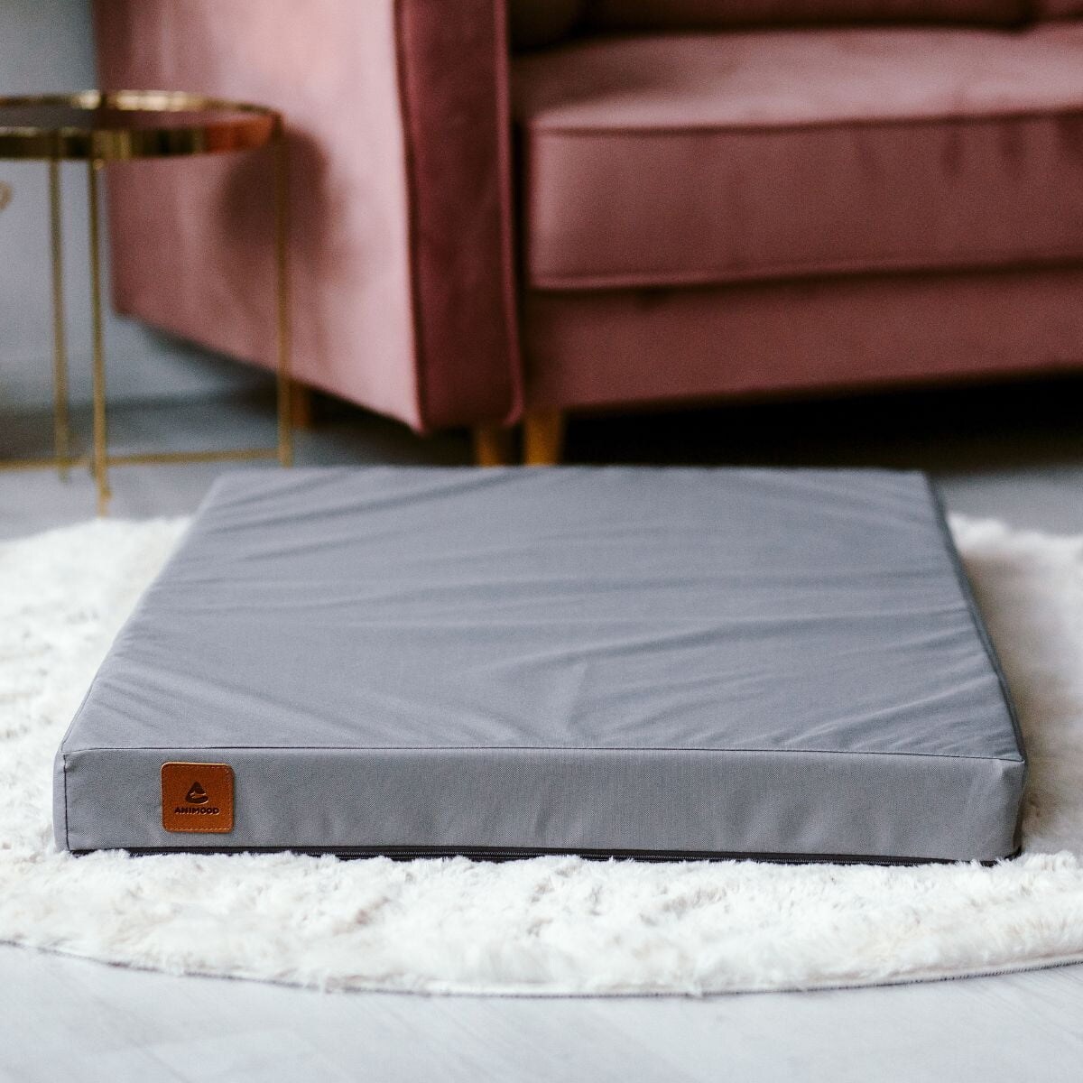 Animood Legowisko ortopedyczne Melman rozmiar: L, kolor: szary, materiał: kodura