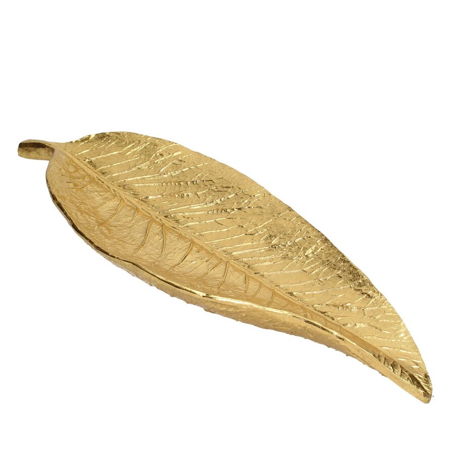 Patera Golden Leaf 19x58cm, 19 x 4 x 58 cm
