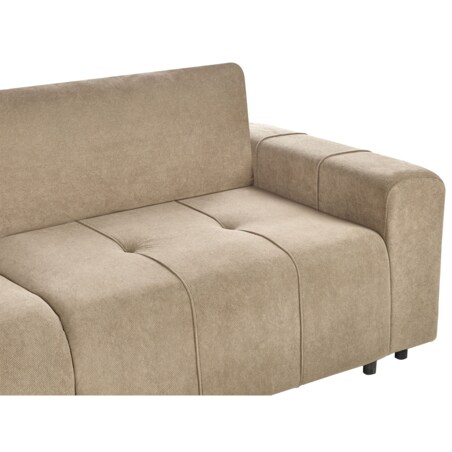 Sofa 3-osobowa rozkładana z pojemnikiem beżowa INNVIK