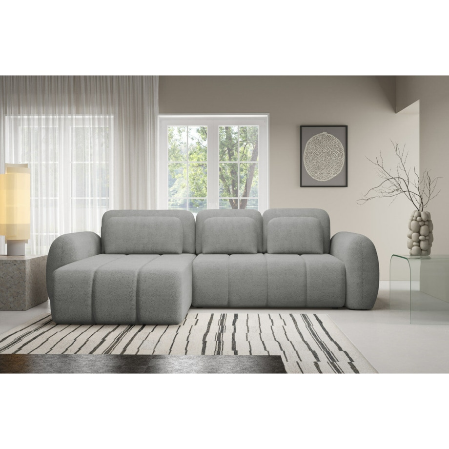 Narożnik CONTII L premium z funkcją spania Kolor: Quelle 83