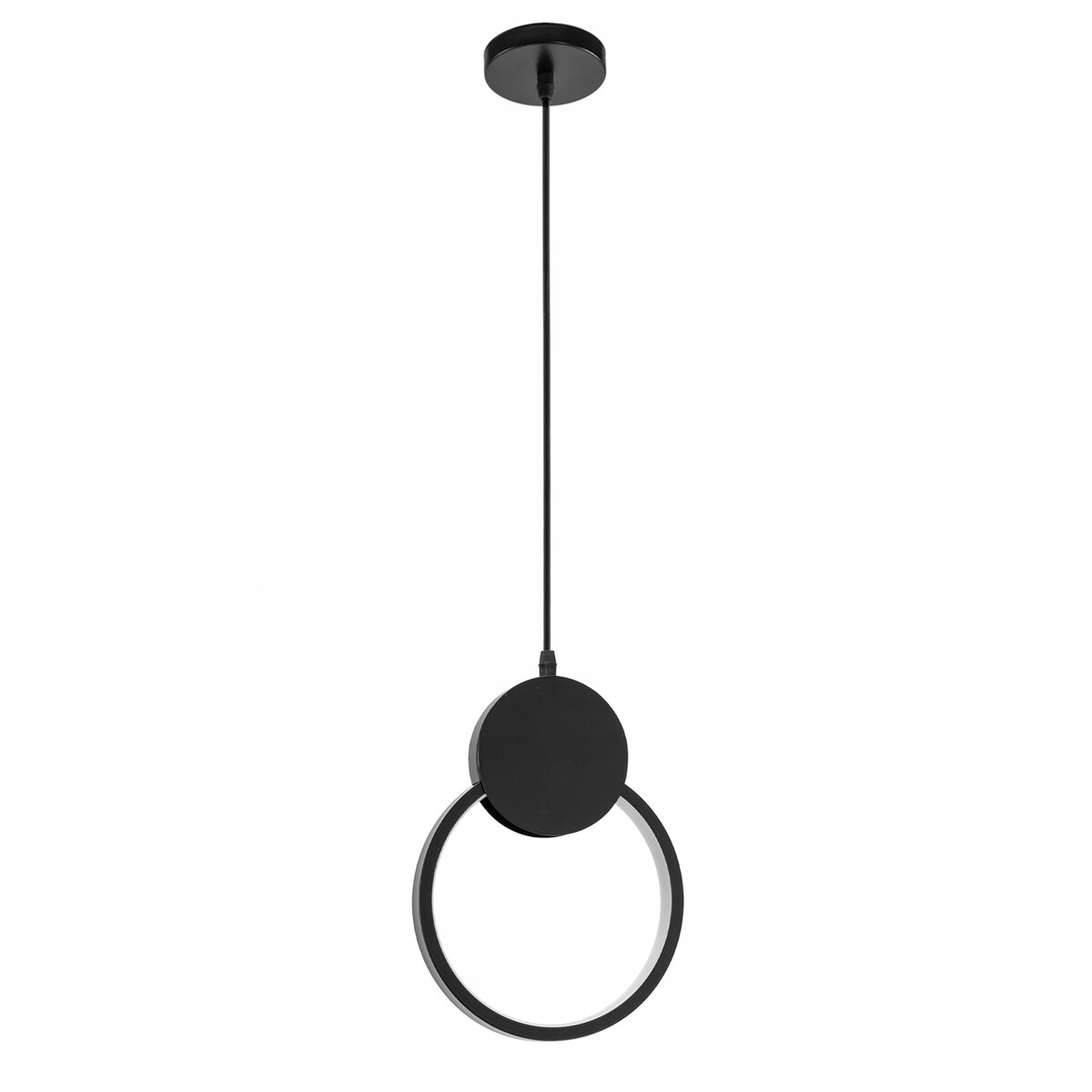 Lampa Sufitowa Wisząca Metal Black Led Czarny