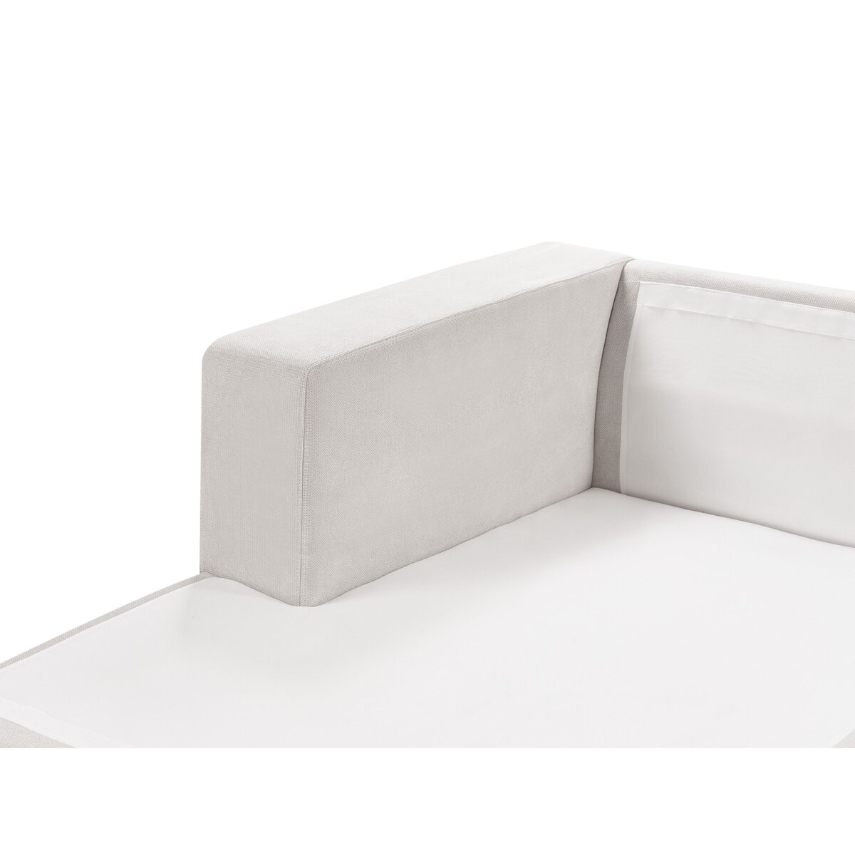 Narożnik 3-osobowy prawostronny biały LOFOTEN