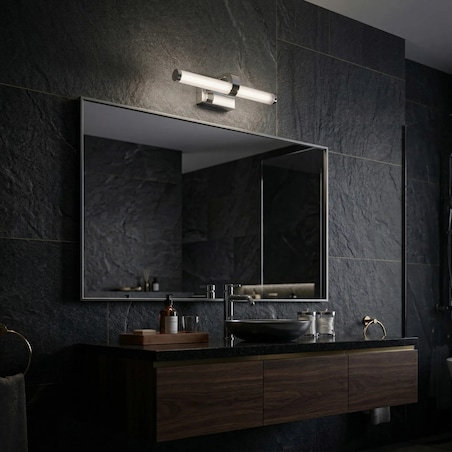 Kinkiet App1881-1W 40Cm Led Chrom, Aluminium, Tworzywo Sztuczne