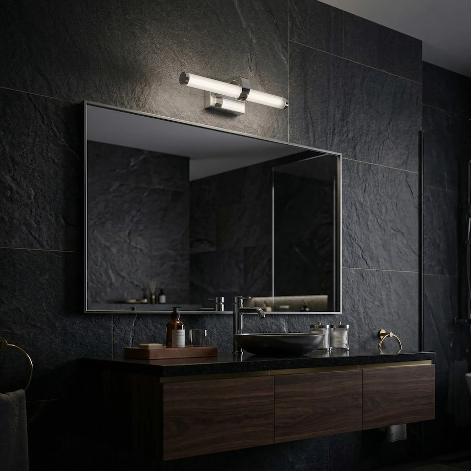 Kinkiet App1881-1W 40Cm Led Chrom, Aluminium, Tworzywo Sztuczne