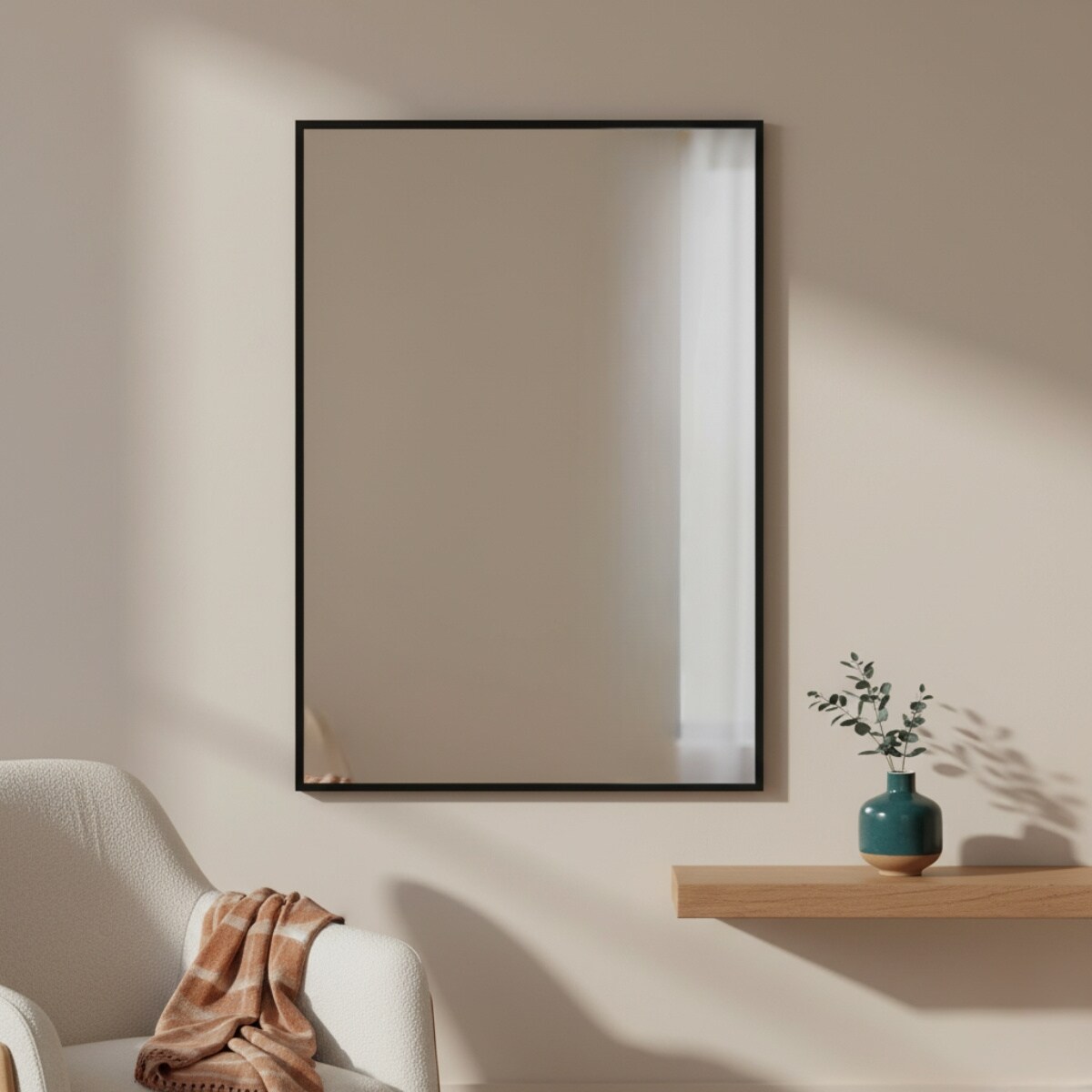 Dekoracyjne lustro wiszące VINKEL, 70 x 50 cm