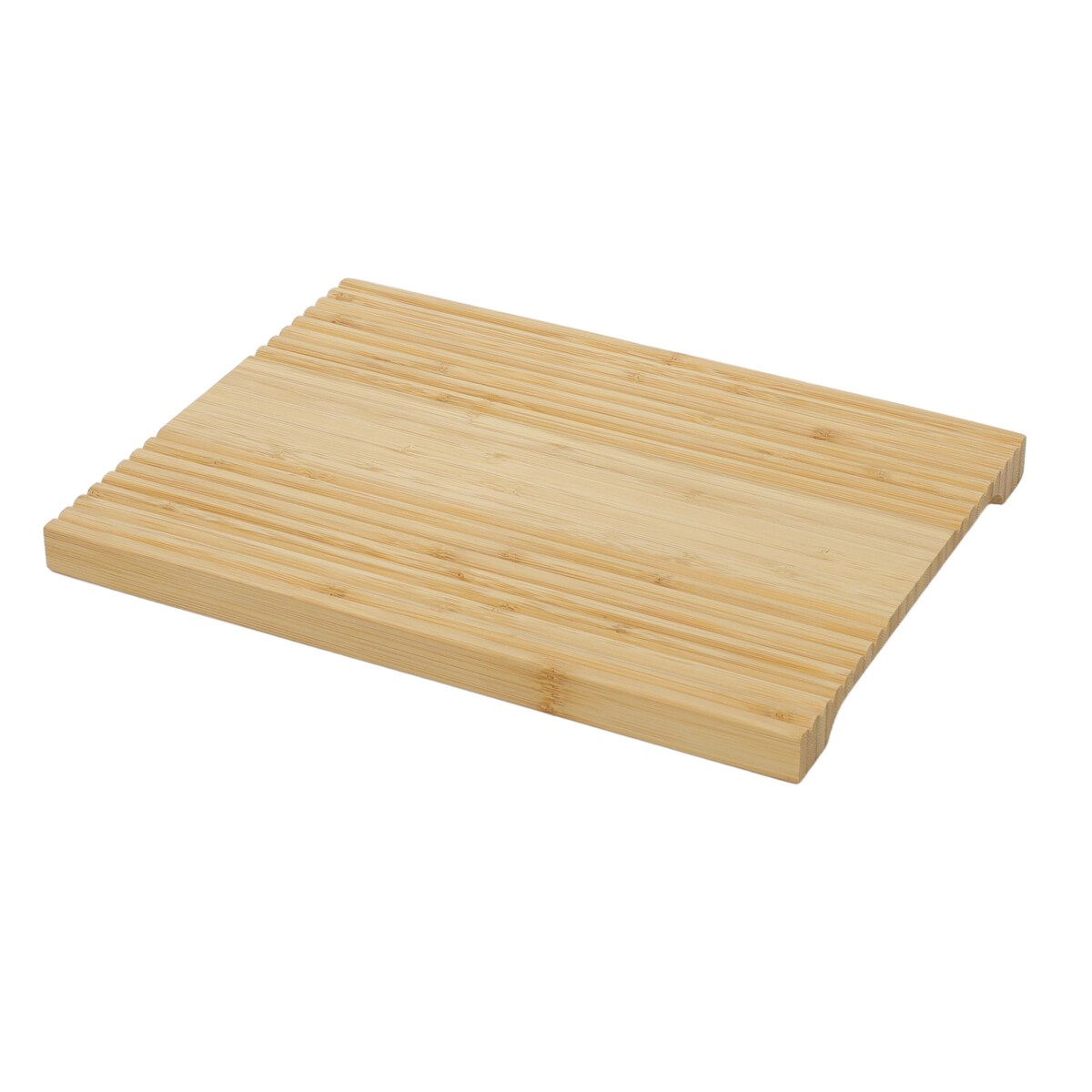 Żłobiona taca do serwowania, bambus