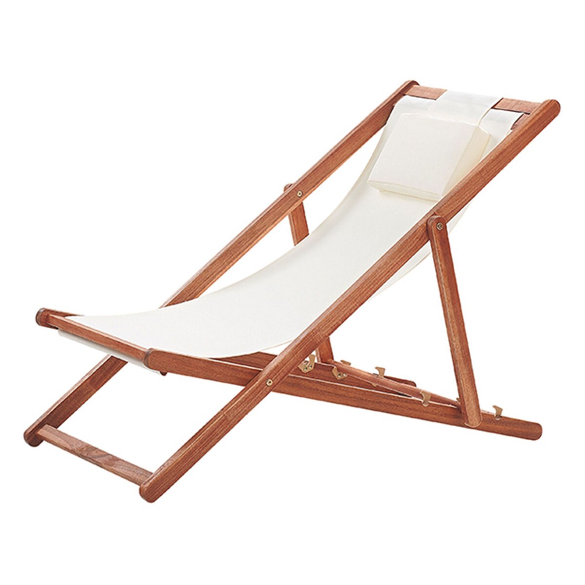 Leżak ogrodowy beżowy AVELLINO