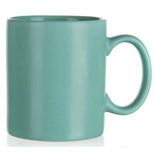 KUBEK BEZ NADRUKU miętowy 350 ml matowy na kawę herbatę do pracy domu