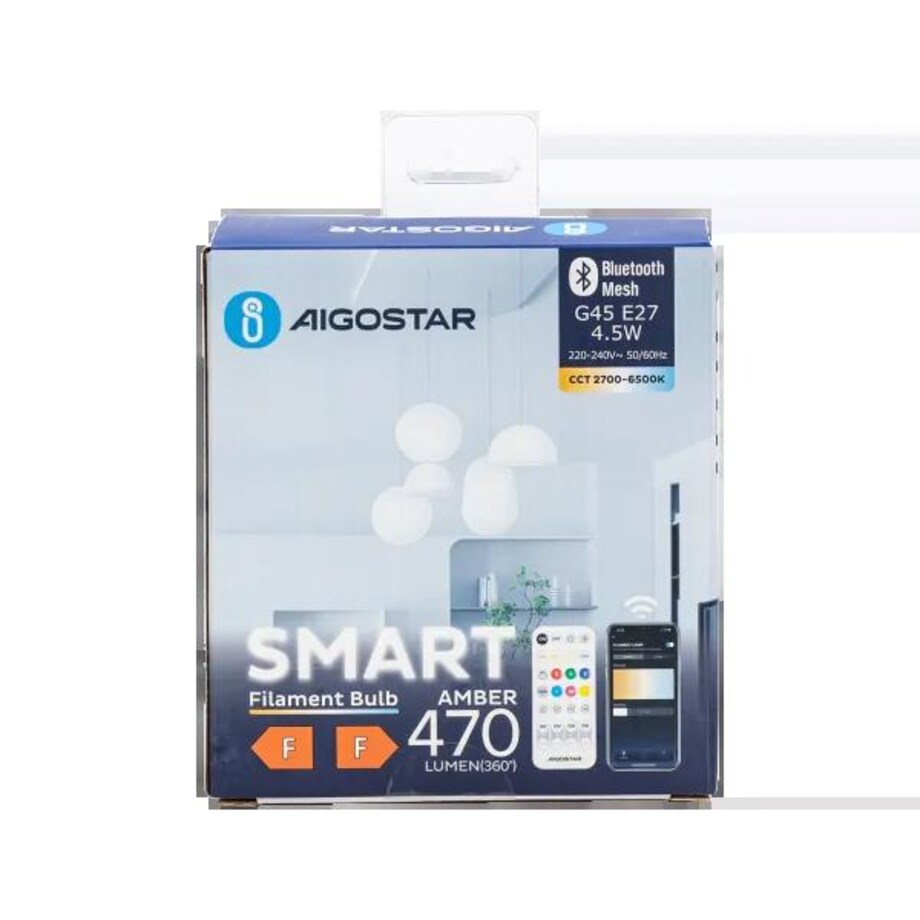 inteligentna żarówka bluetooth mesh g45 4.5w cct 2 szt. ,z pilotem