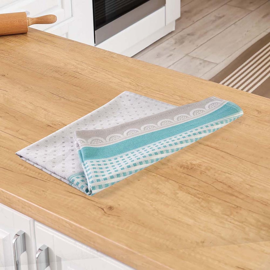 Ścierka bawełniana kuchenna 50x70 Zefirek jasno niebieska