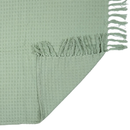 Koc/Pled Waffle zielony