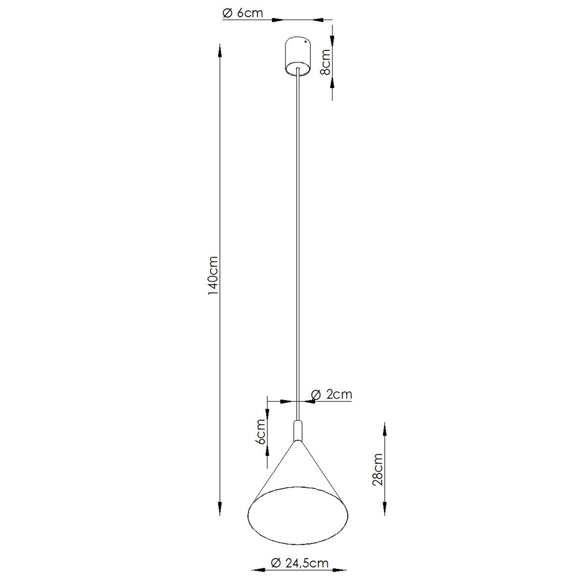 Lampa wisząca NOX 25 zielona oliwka