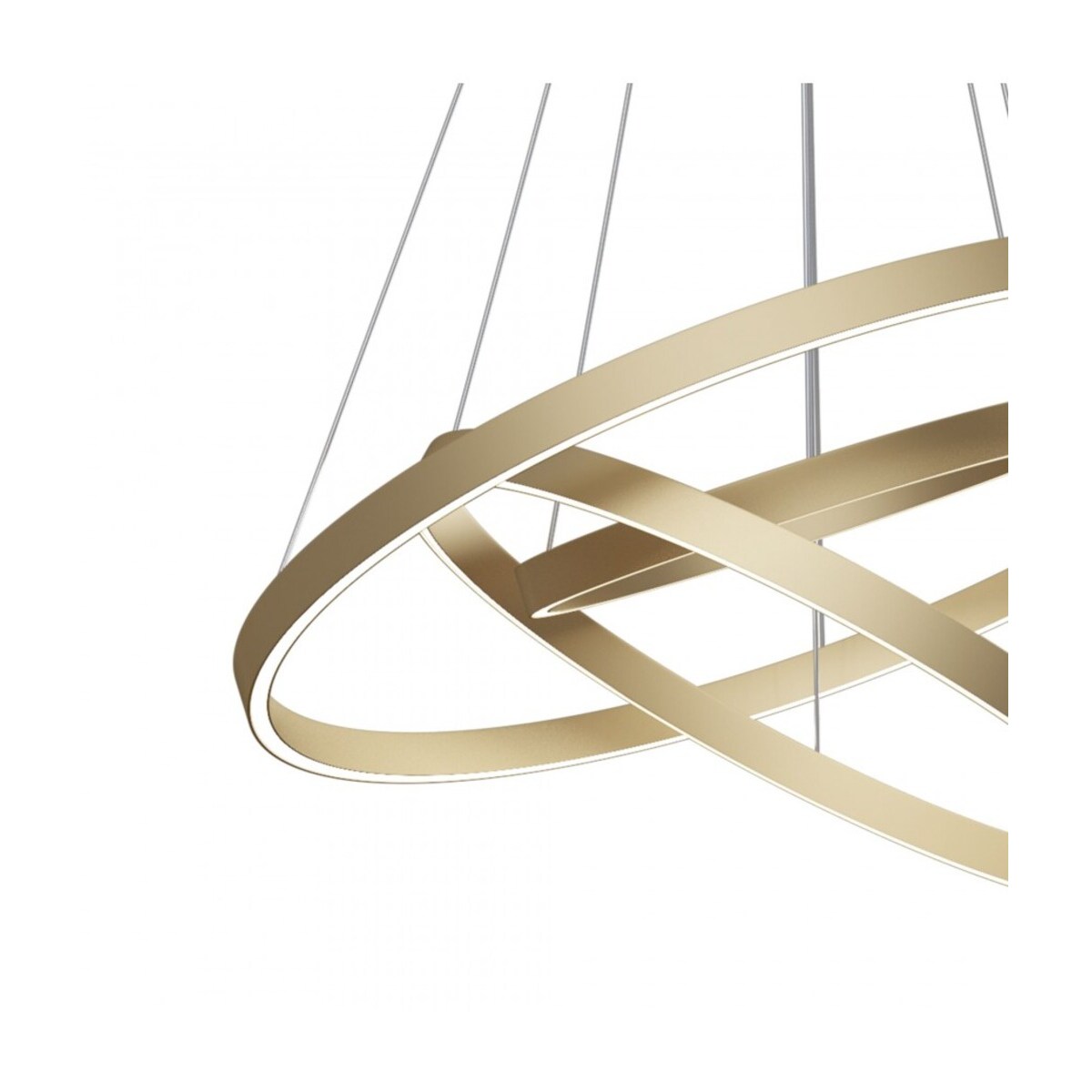 Wisząca lampa pierścienie Rim MOD058PL-L100BS3K Maytoni LED 115W 3000W mosiądz