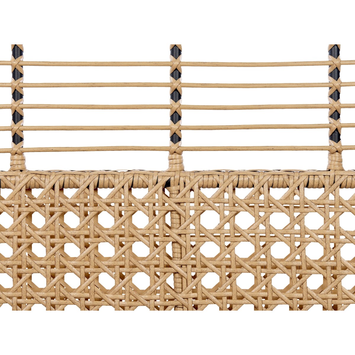 Sofa 2-osobowa z technorattanu naturalna PRATELLO