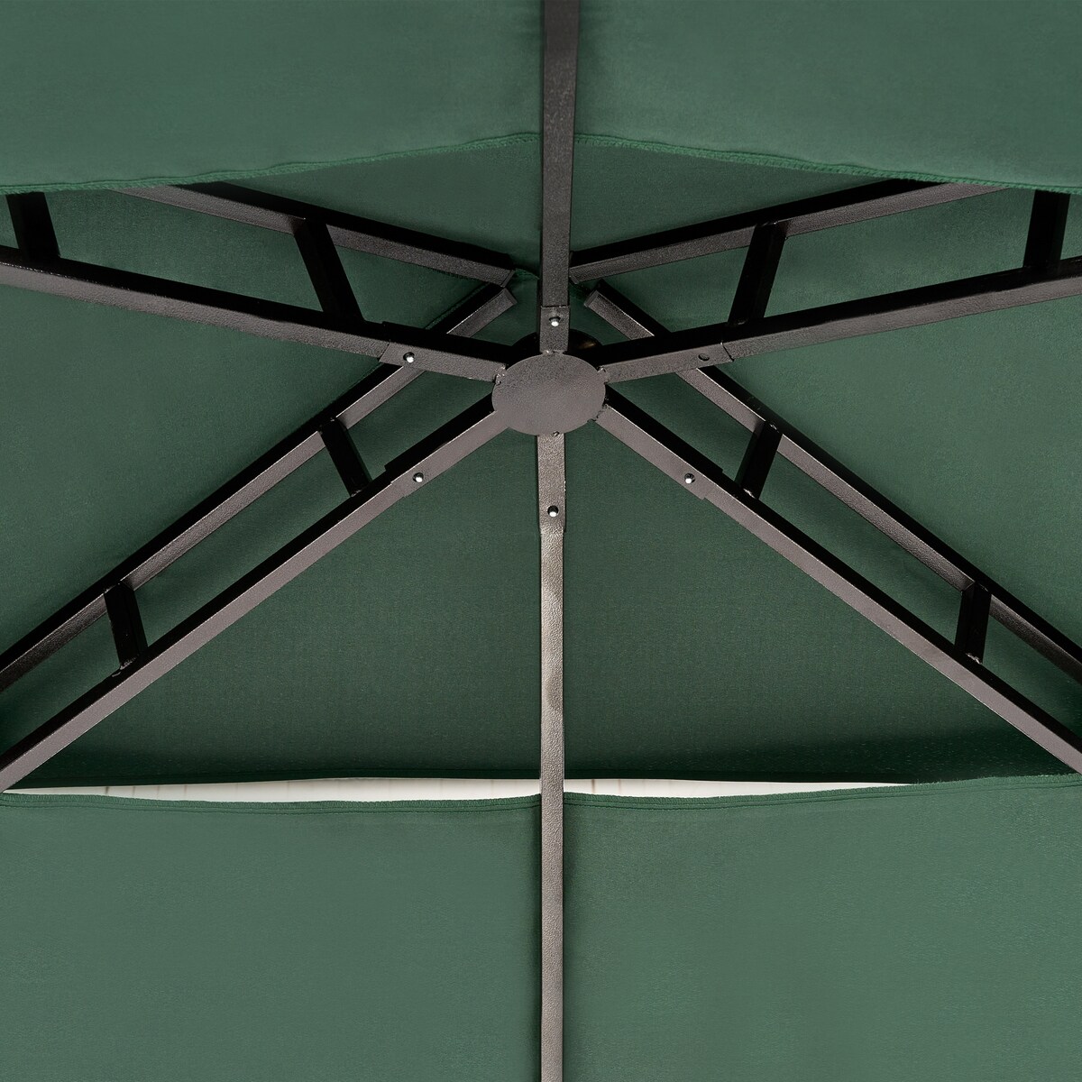 Pawilon ogrodowy NARO Metal 240 cm 148 cm Ciemnozielony
