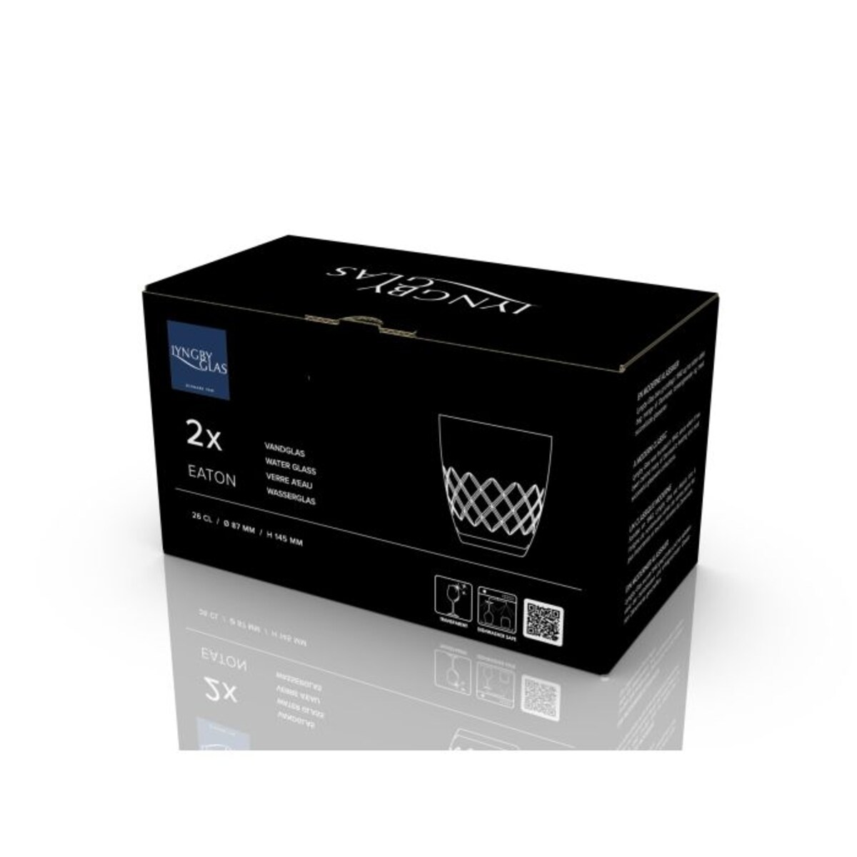 Szklanki do wody ze szkła kryształowego Eaton 300 ml 2 sztuki 36239