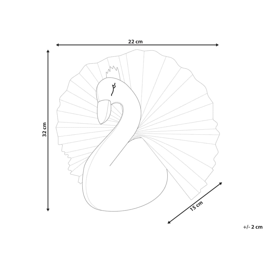 Pluszowa dekoracja ścienna łabędź biały ODETTA