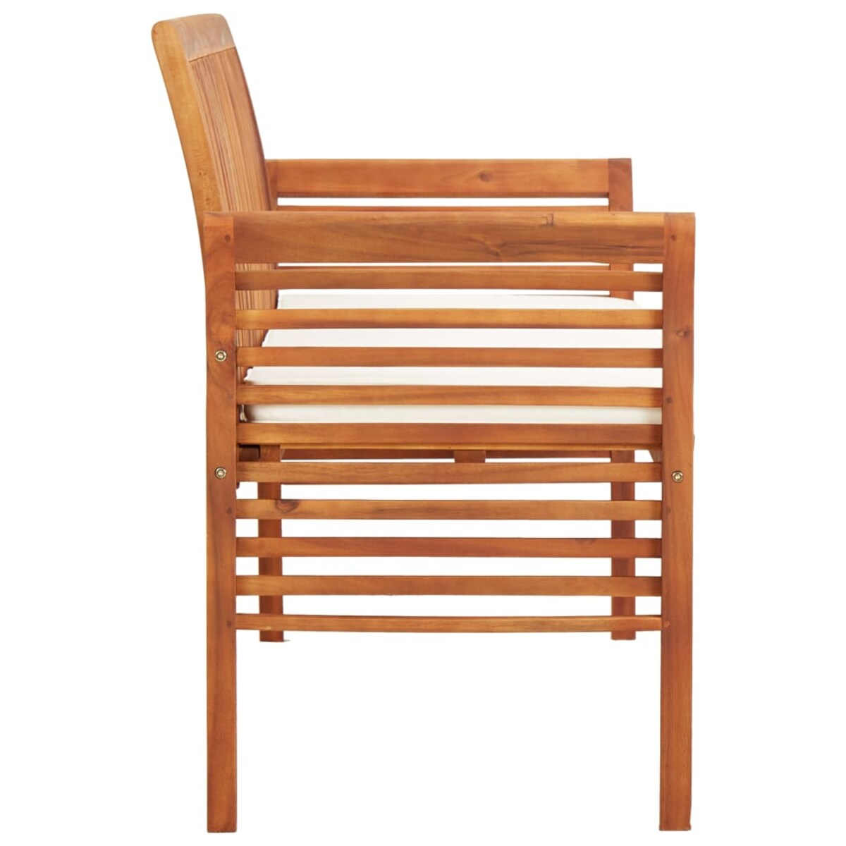 vidaXL 3-osobowa ławka ogrodowa z poduszką, 150 cm, drewno akacjowe