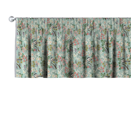 Lambrekin na taśmie marszczącej 390x40 niebieski