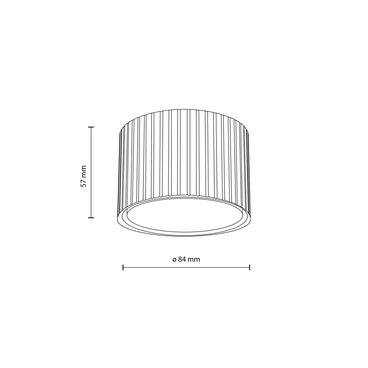 Spot Tk Lighting Ferro Brązowa Tytan Tuba Downlight Natynkowy + Żarówka Gx53