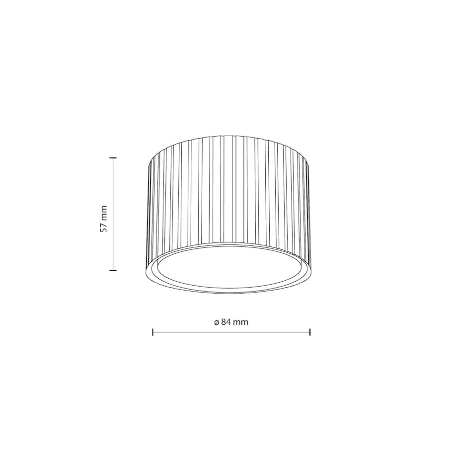 Spot Tk Lighting Ferro Brązowa Tytan Tuba Downlight Natynkowy + Żarówka Gx53