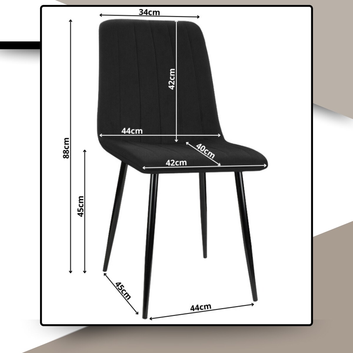 Krzesło tapicerowane do jadalni salonu welurowe nowoczesne do kuchni velvet