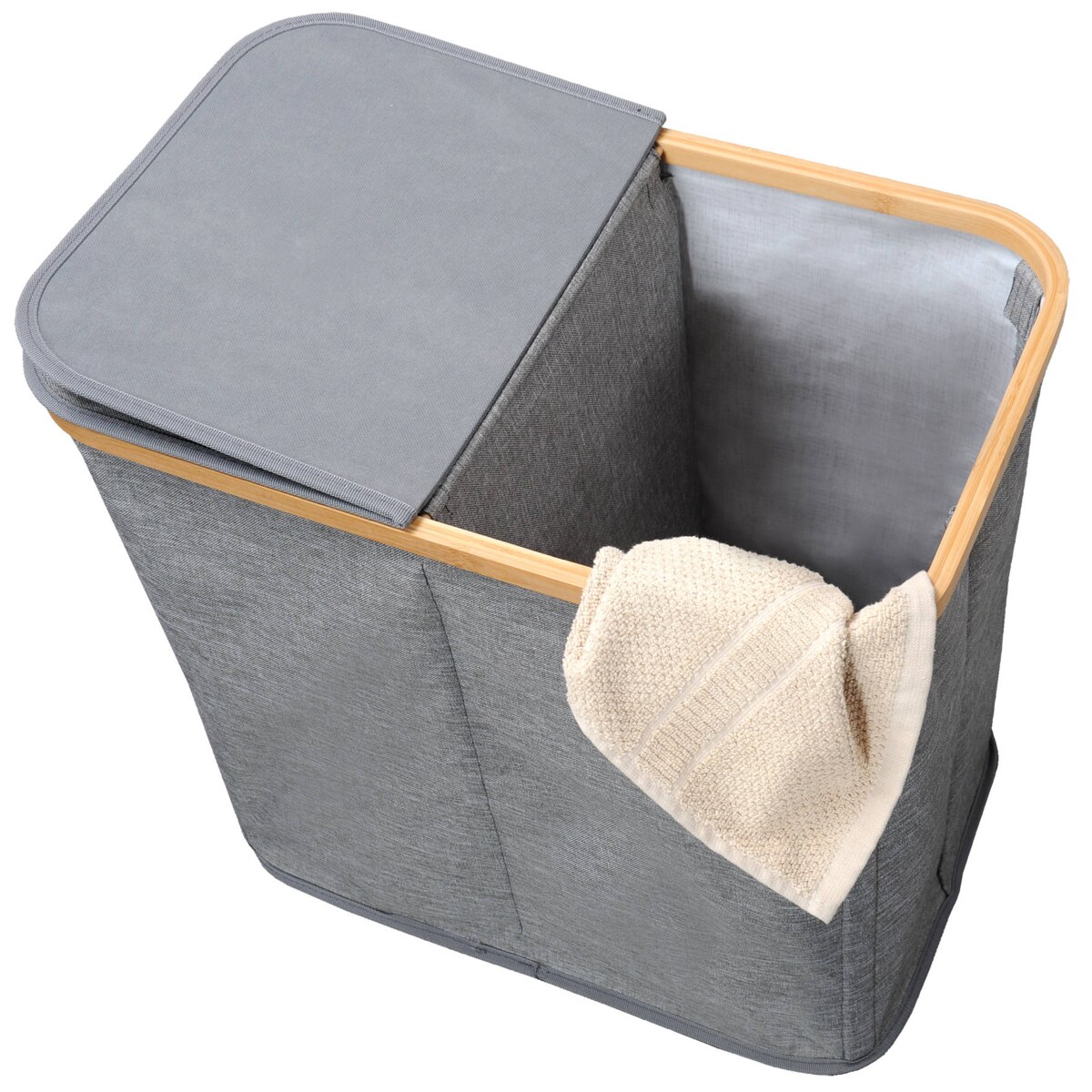 Kosz na pranie, dwukomorowy, KESPER