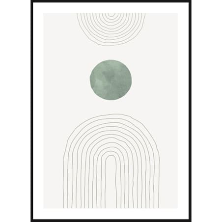 Poster Story, Plakat, Obraz - Zielony Łuk No1, wymiary 30 x 42 cm