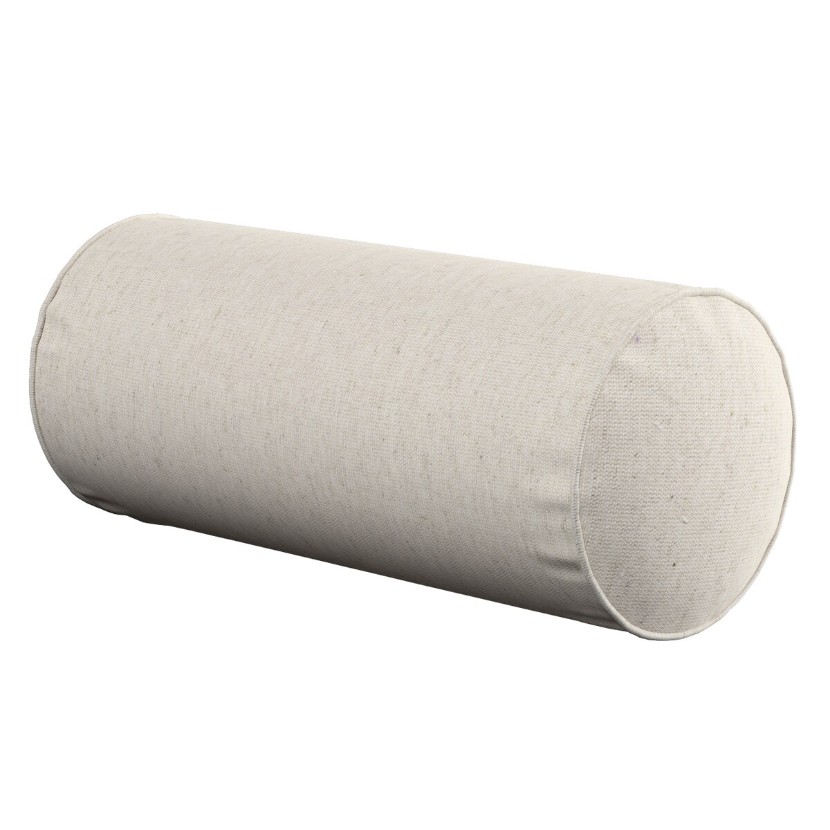 Poduszka wałek prosty, melanż szaro-beżowy, Ø16 x 40 cm, Loneta