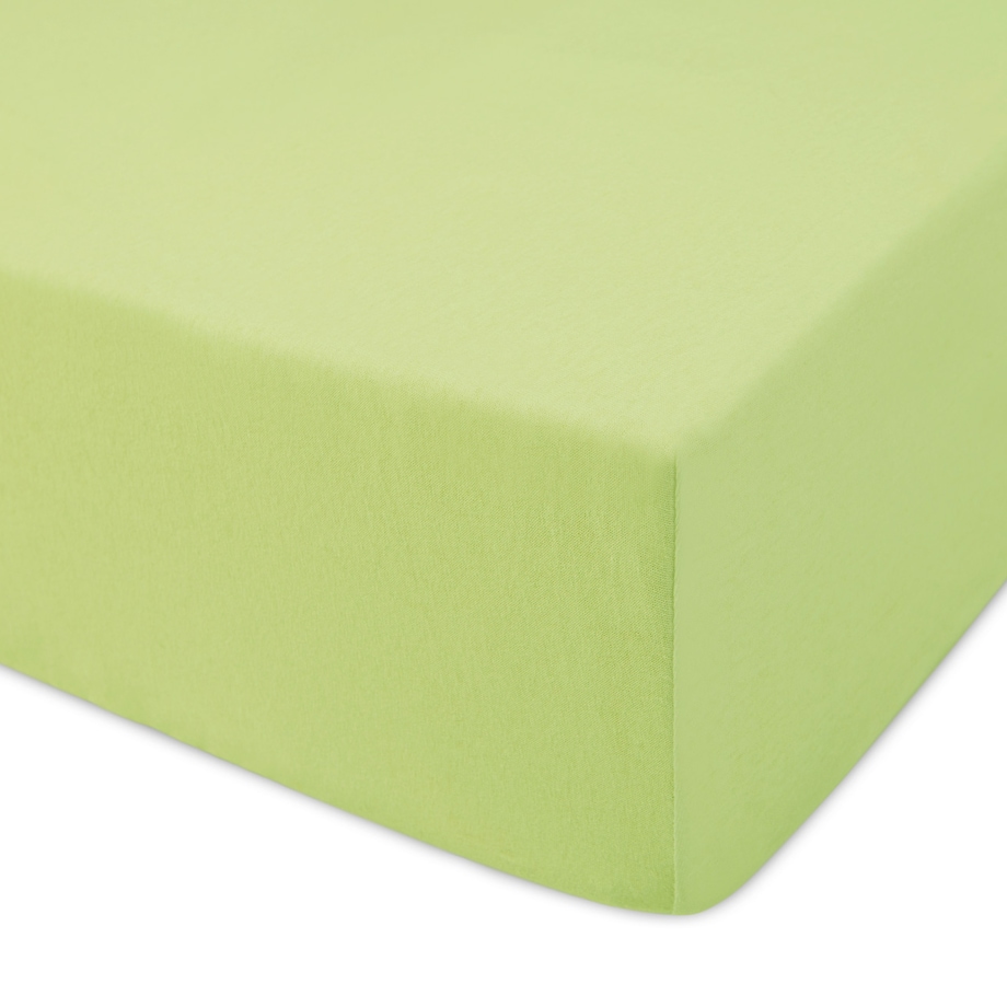 Prześcieradło jersey z gumką 38x80 kolor Limonka