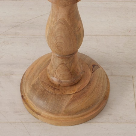 Lampa podłogowa 176x40 cm z drewna mango