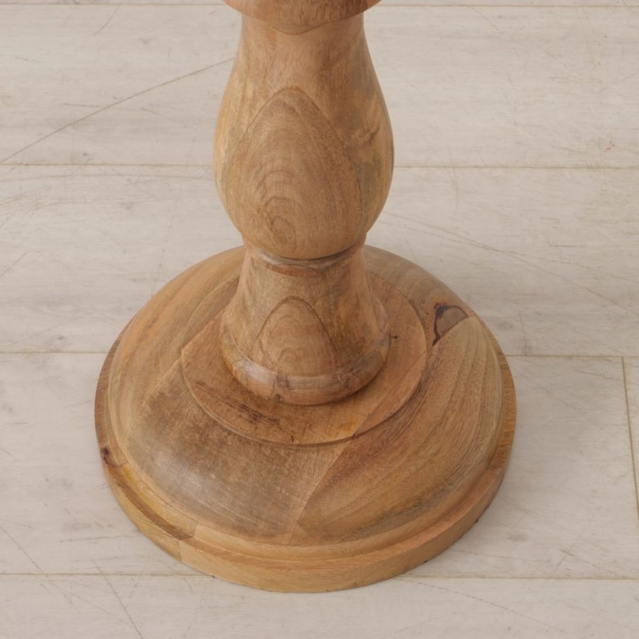 Lampa podłogowa 176x40 cm z drewna mango