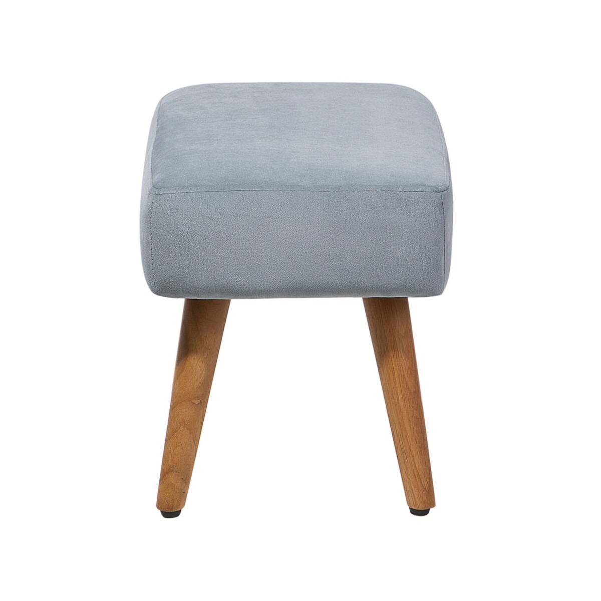 Stołek welurowy szary TAKOMA