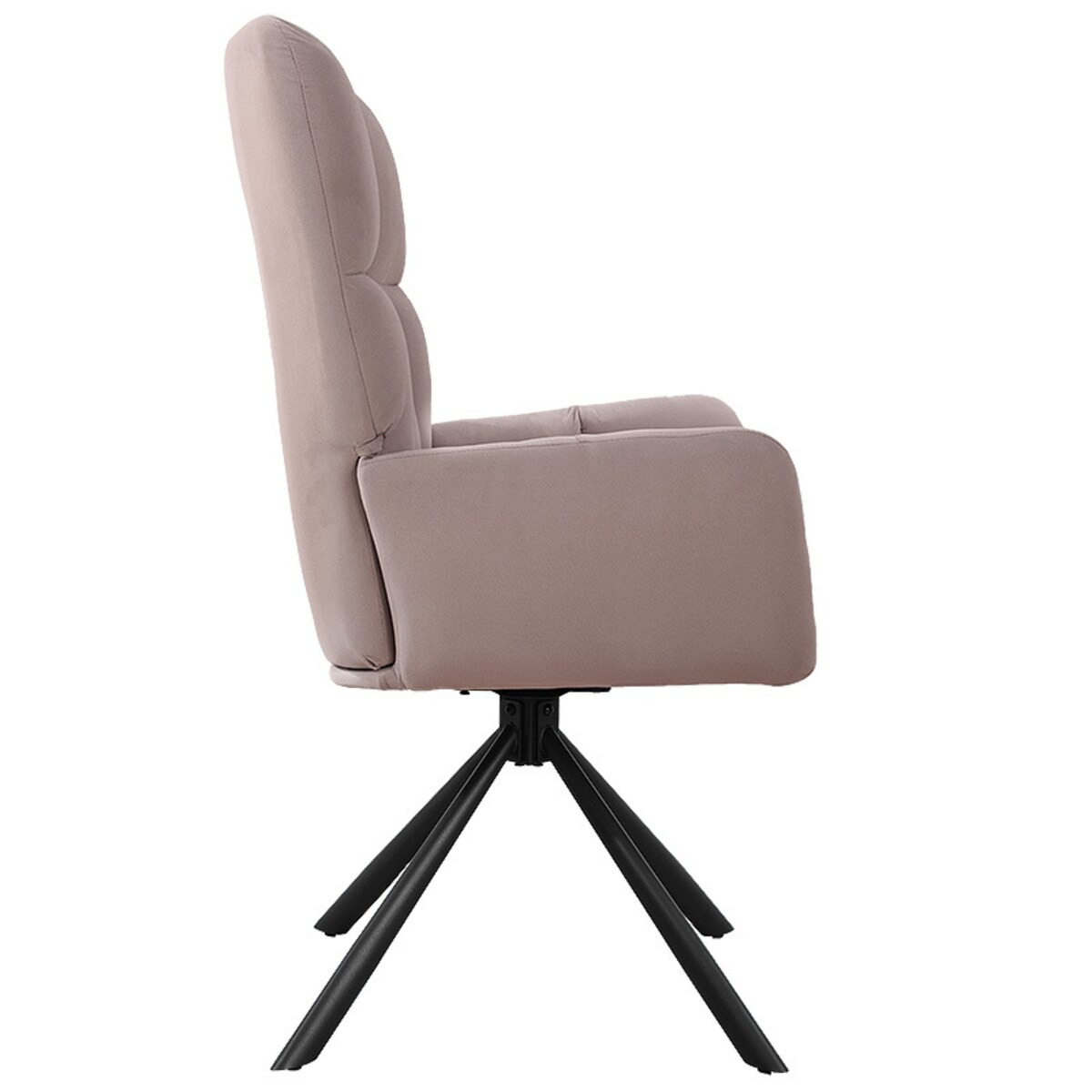 Krzesło tapicerowane obrotowe 180 do salonu jadalni nowoczesne welurowe szaro-beżowe