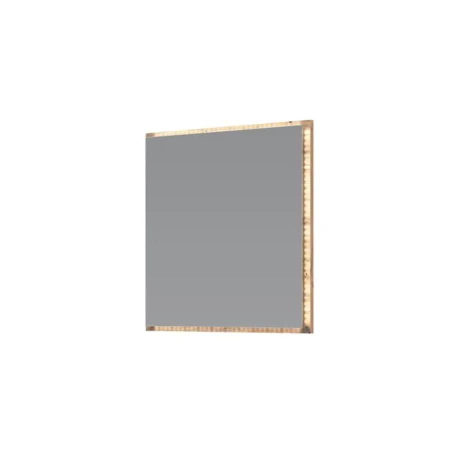 Lustro łazienkowe AVIOLA 60cm dąb artisan z oświetleniem LED